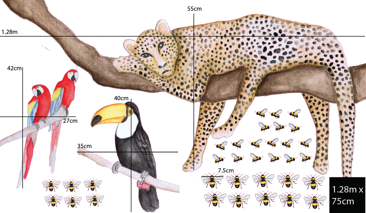 Sleepy Leopard Polka Art Prints