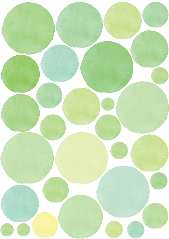 Watercolour Polka Dot Wall Decals Polka Art Prints