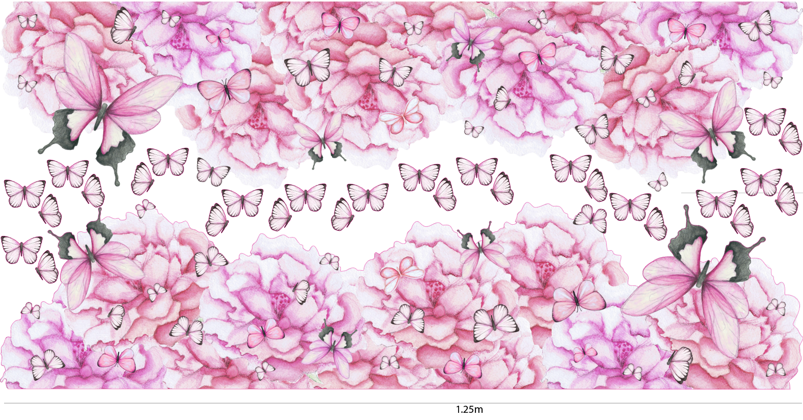 Flower Clouds Runner Polka Art Prints