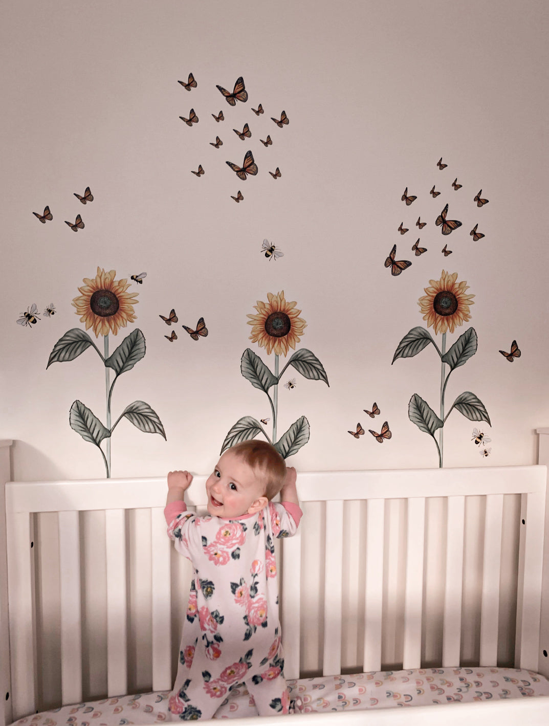 Sunflower Decal Polka Art Prints
