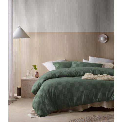 Accessorize Tipo Sea Spray Quilt Cover Set - Sage Accessorize