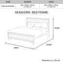 Seashore Silver Brush Acacia Queen Bed Frame Melbournians Furniture