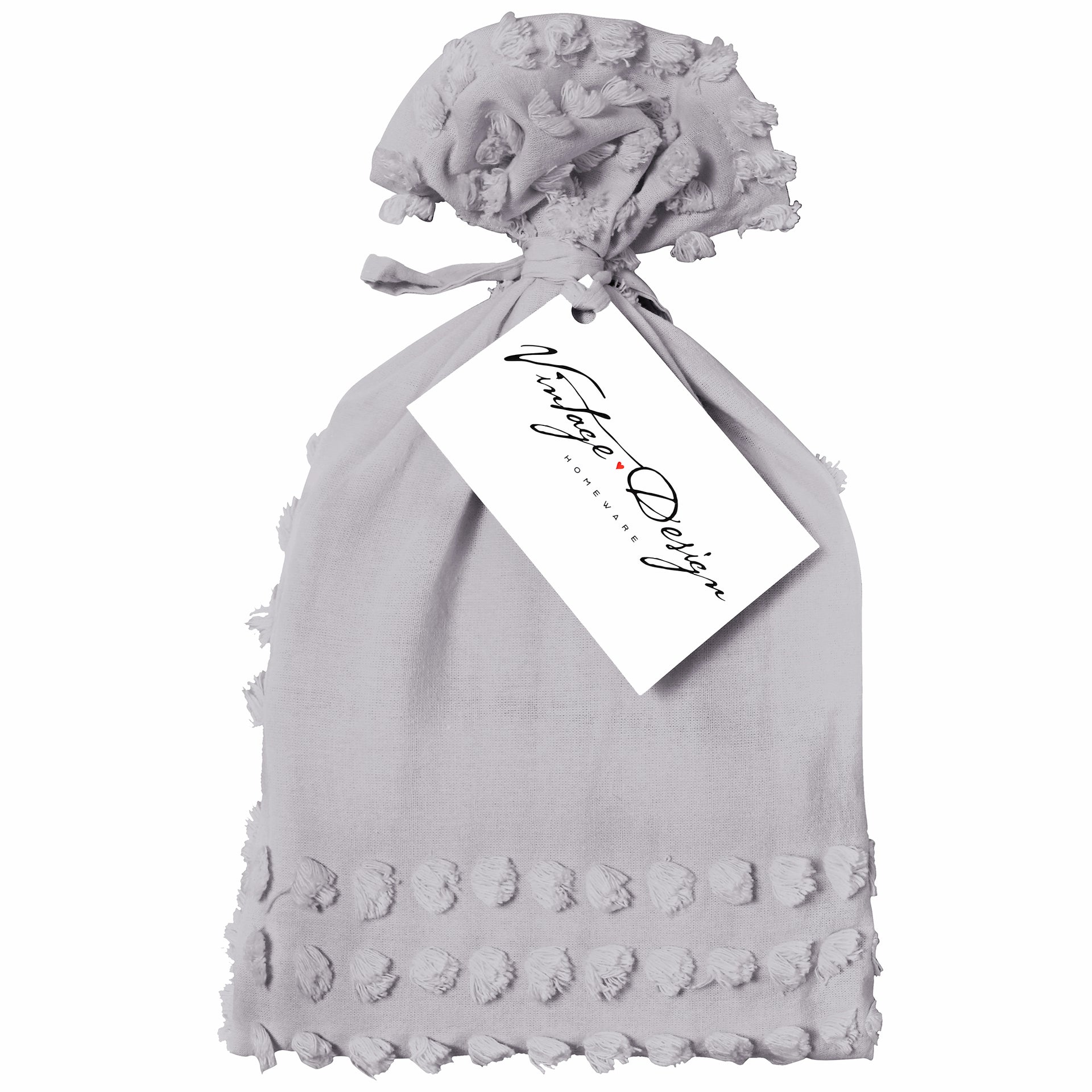 Vintage Design Betty Washed Cotton Euro Pillowcases - Silver Vintage Design