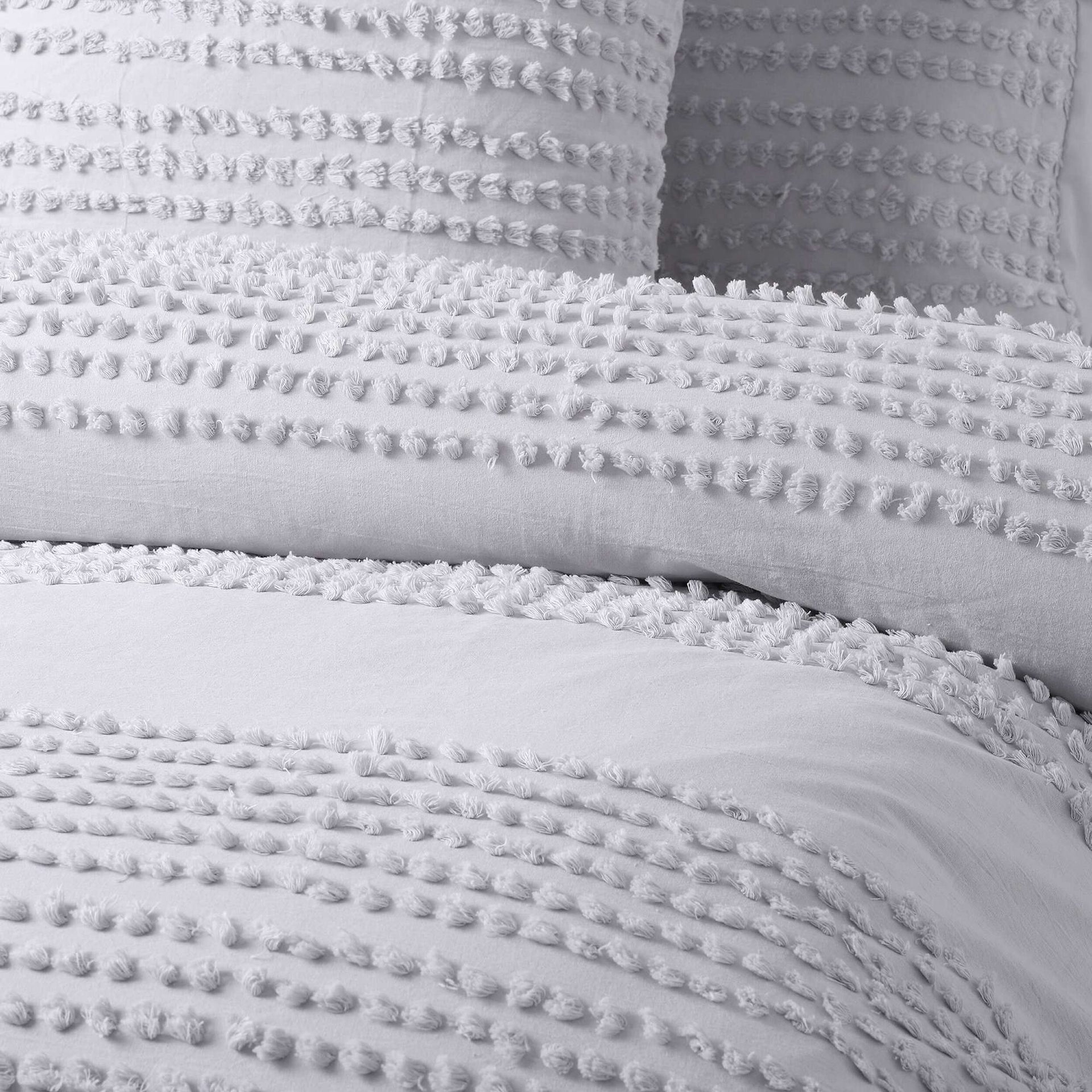 Vintage Design Silver Betty Cotton Quilt Cover Set Vintage Design