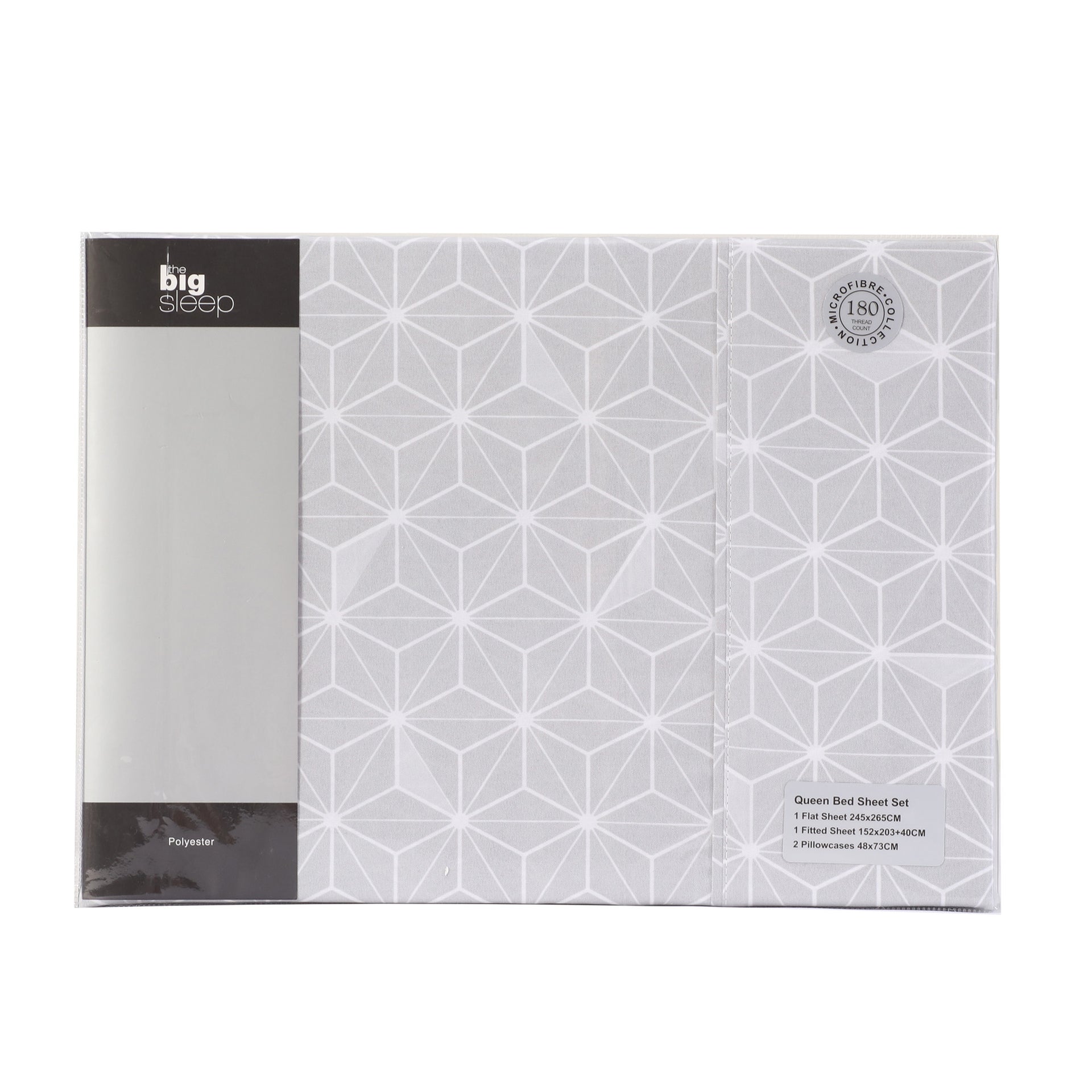 The Big Sleep Cubis Silver & White Sheet Set The Big Sleep