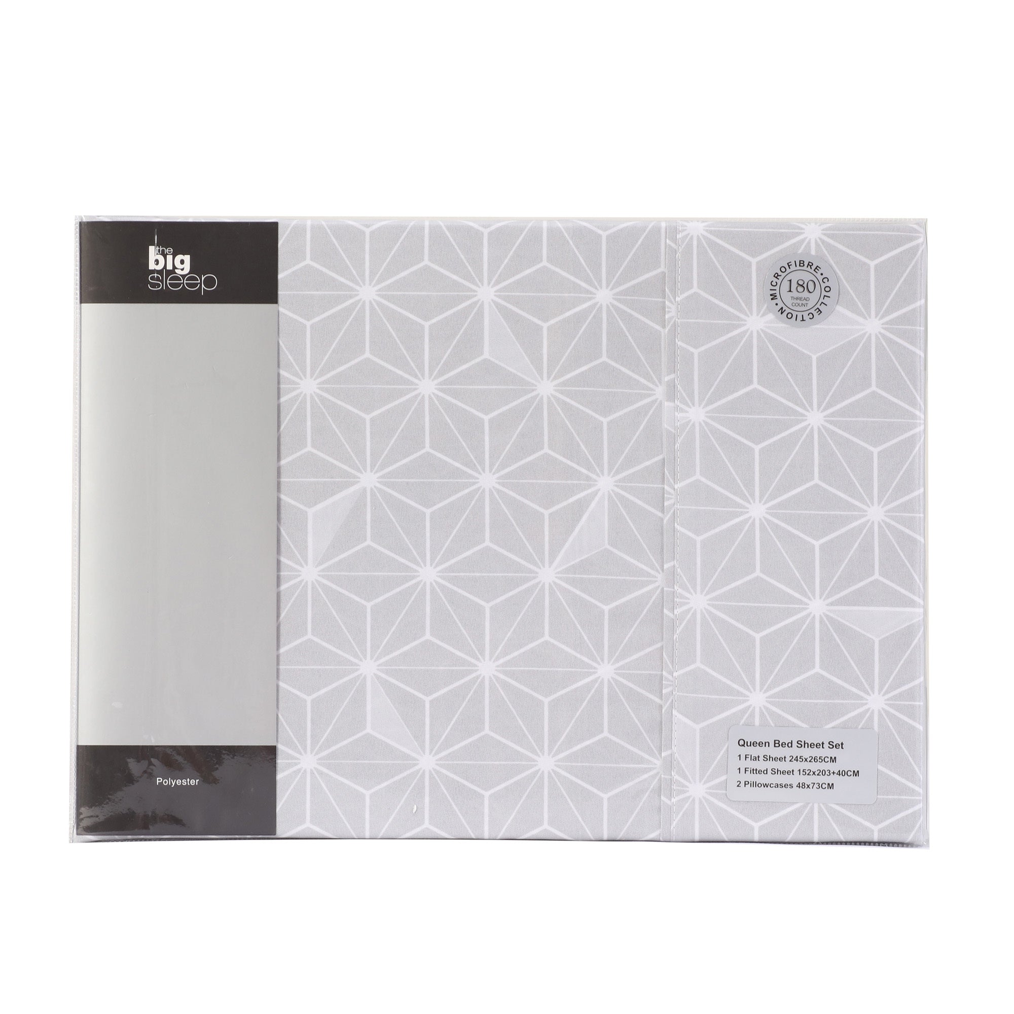 The Big Sleep Cubis Silver & White Sheet Set The Big Sleep