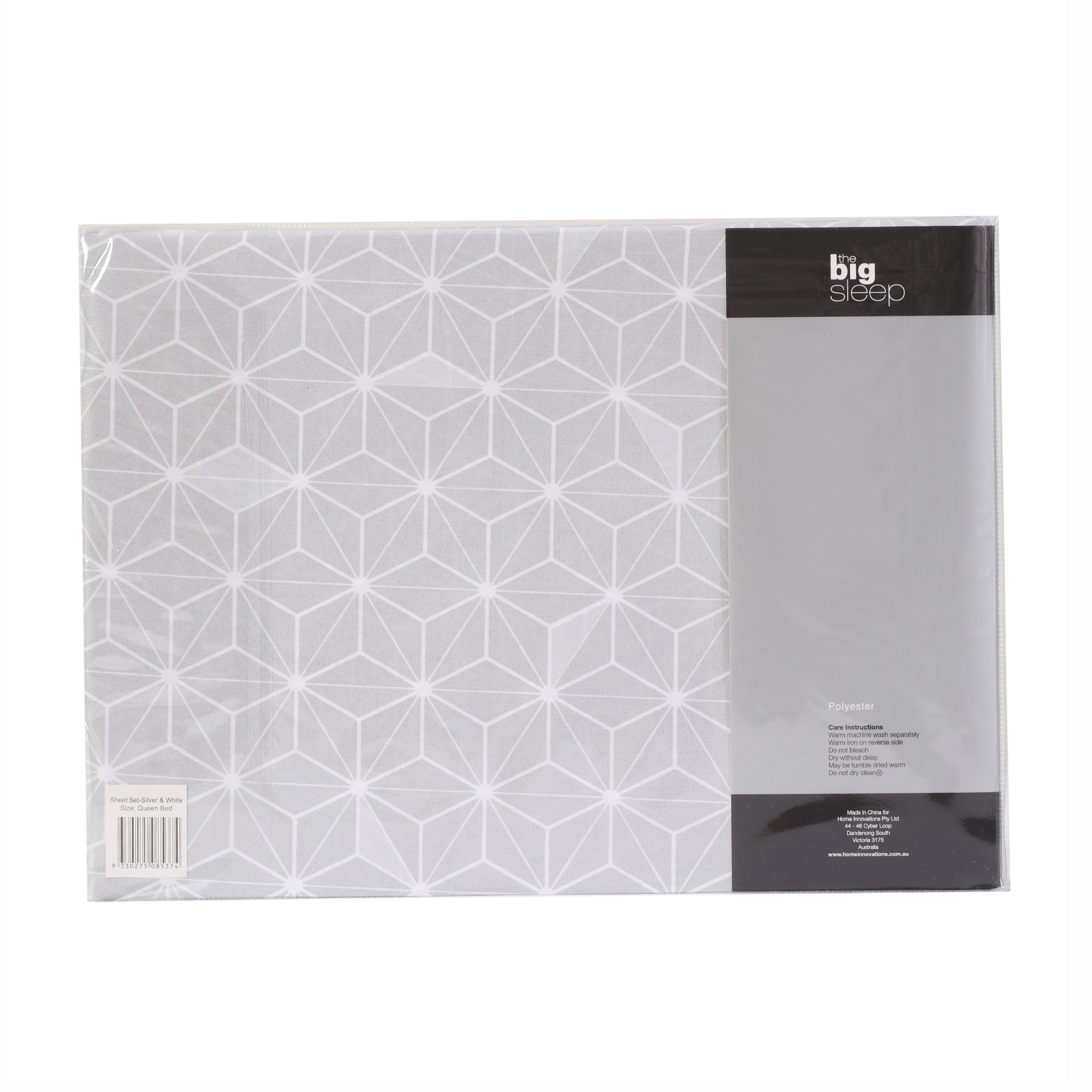 The Big Sleep Cubis Silver & White Sheet Set The Big Sleep