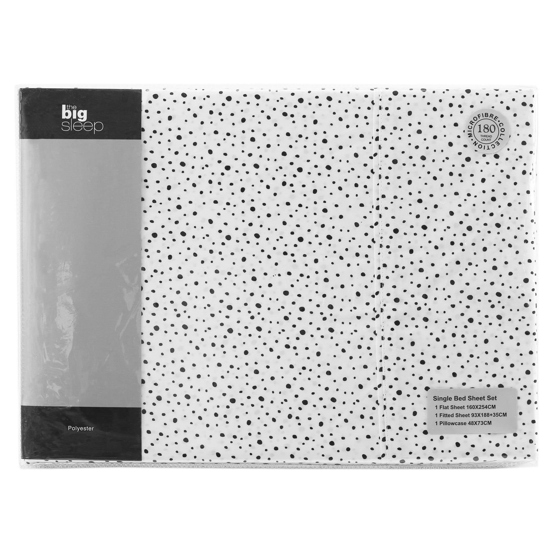 The Big Sleep Spotty Printed Microfibre Sheet Set The Big Sleep