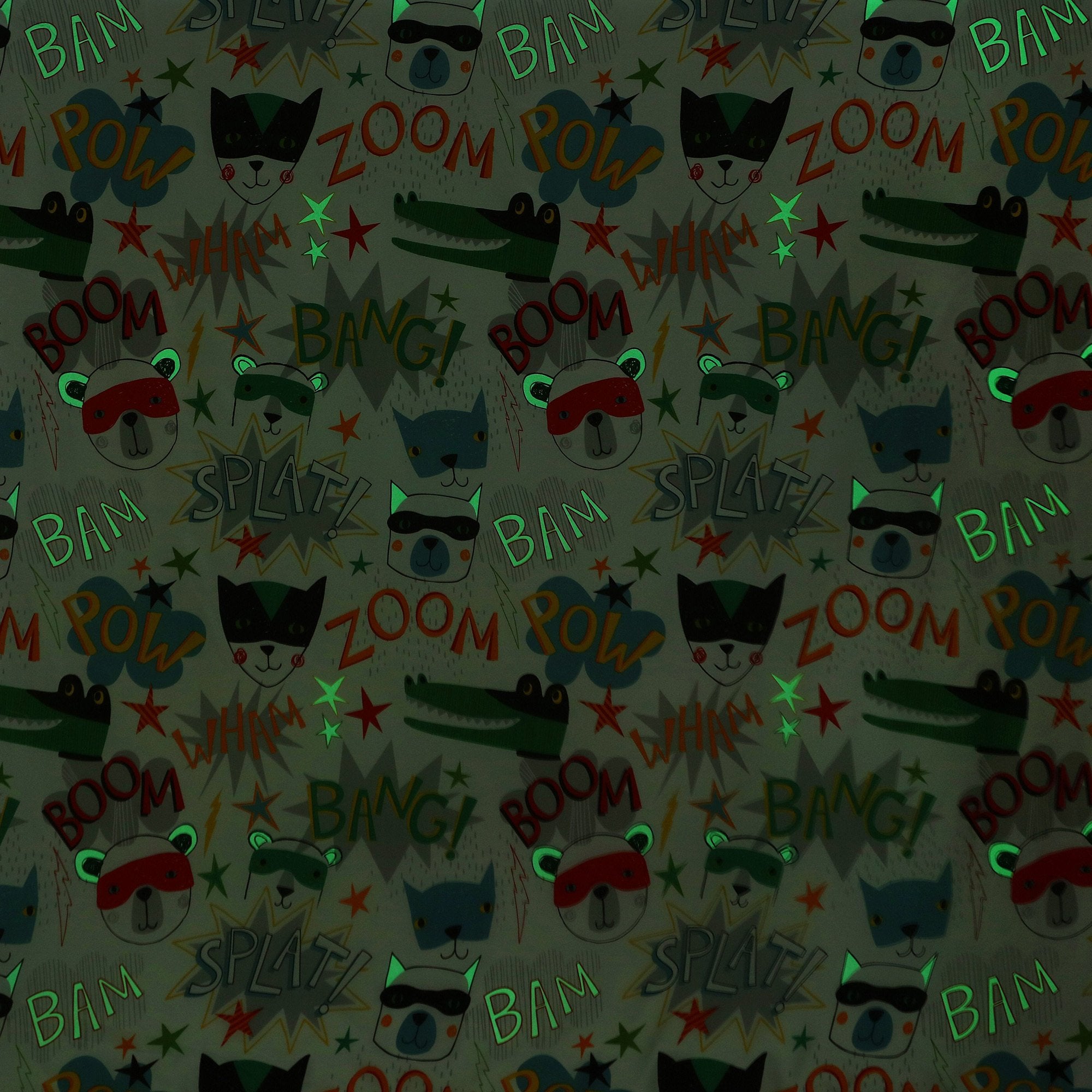 Happy Kids Super Hero Glow In The Dark Quilt Cover Set Happy Kids Bedding