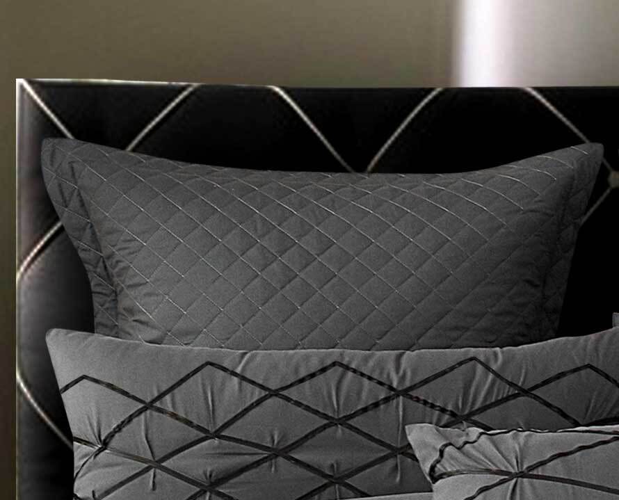 Luxton Alden Grey Quilt Cover Set Luxton