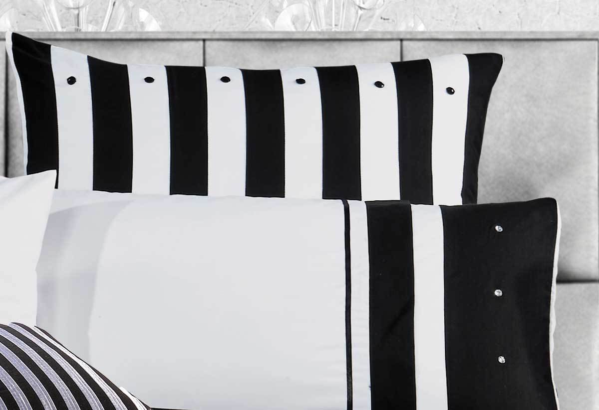 Luxton Rezzo Black White Quilt Cover Set Luxton