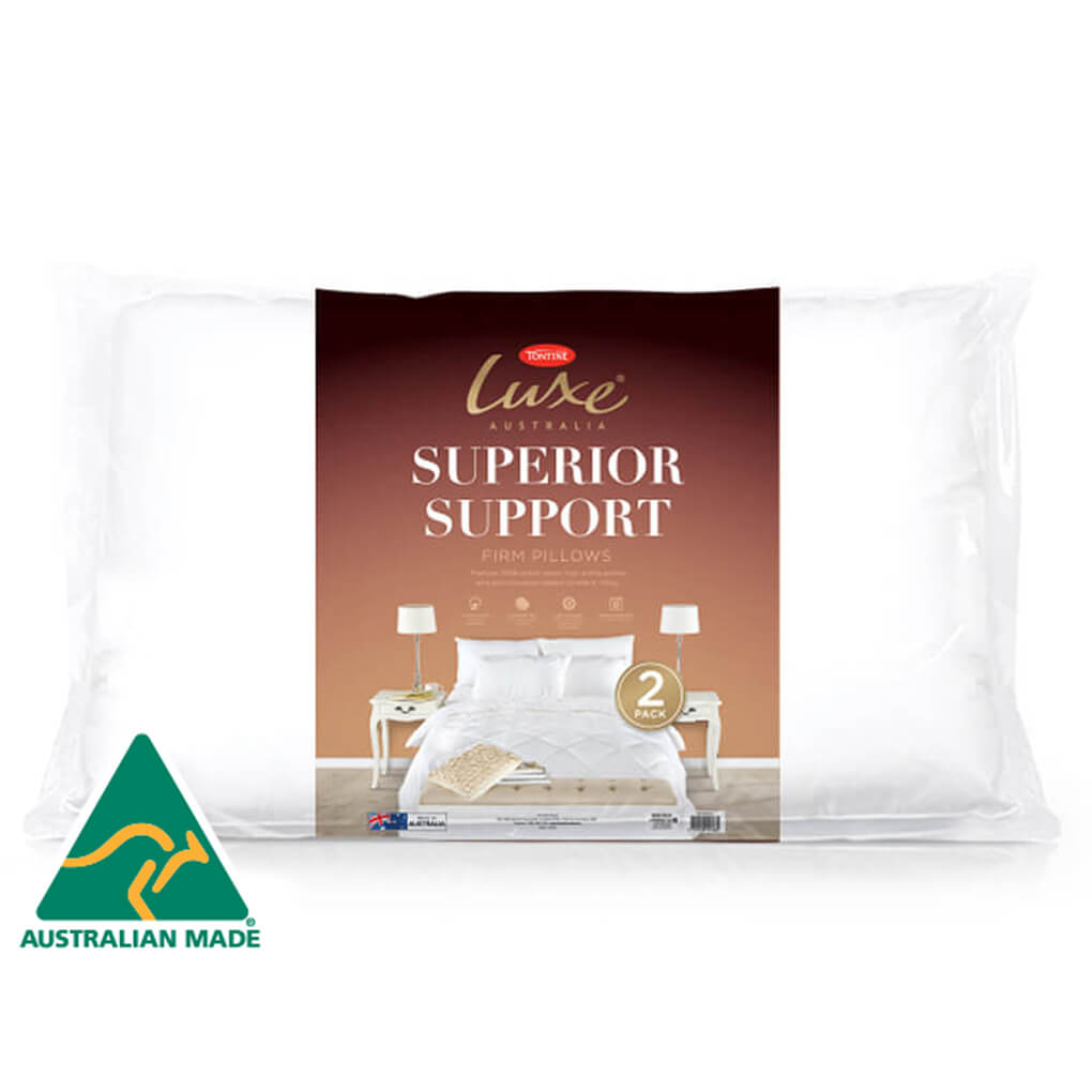 Tontine Luxe Superior Support Pillow - High & Firm 2 Pack Tontine