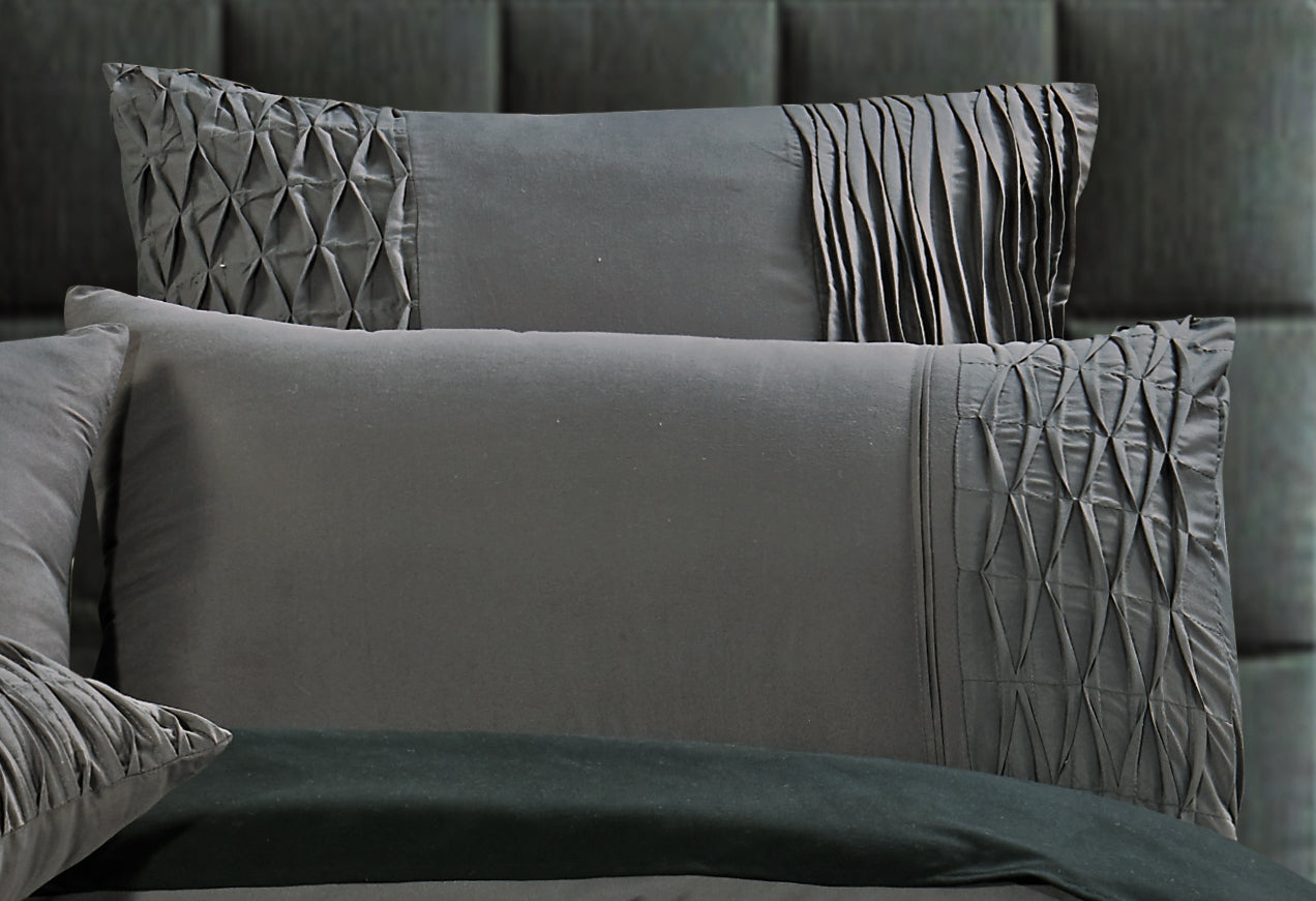 Luxton Cecilio Grey Quilt Cover Set Luxton