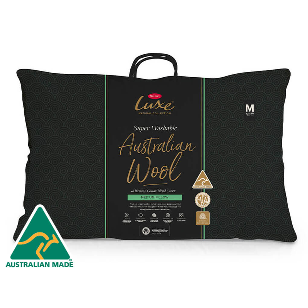 Tontine Luxe Super Washable Wool Surround Pillow with Bamboo Blend Cover Tontine