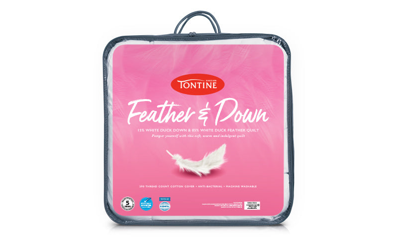 Tontine 15/85 Feather & Down Quilt – All Seasons – Queen Tontine
