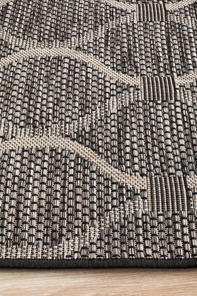 Rug Culture Terrace 5501 Black Runner Rug Rug Culture