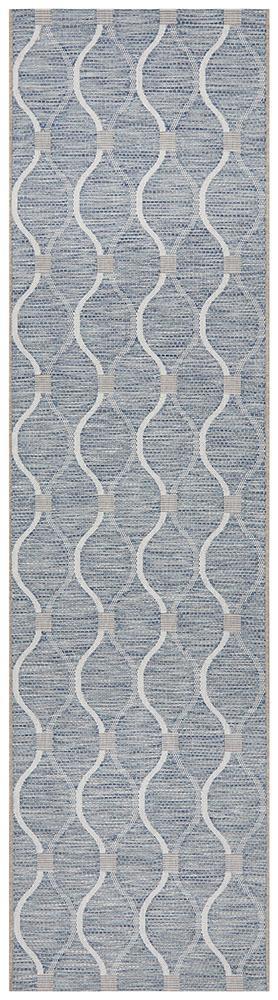 Rug Culture Terrace 5501 Blue Runner Rug Rug Culture