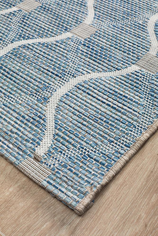 Rug Culture Terrace 5501 Blue Runner Rug Rug Culture