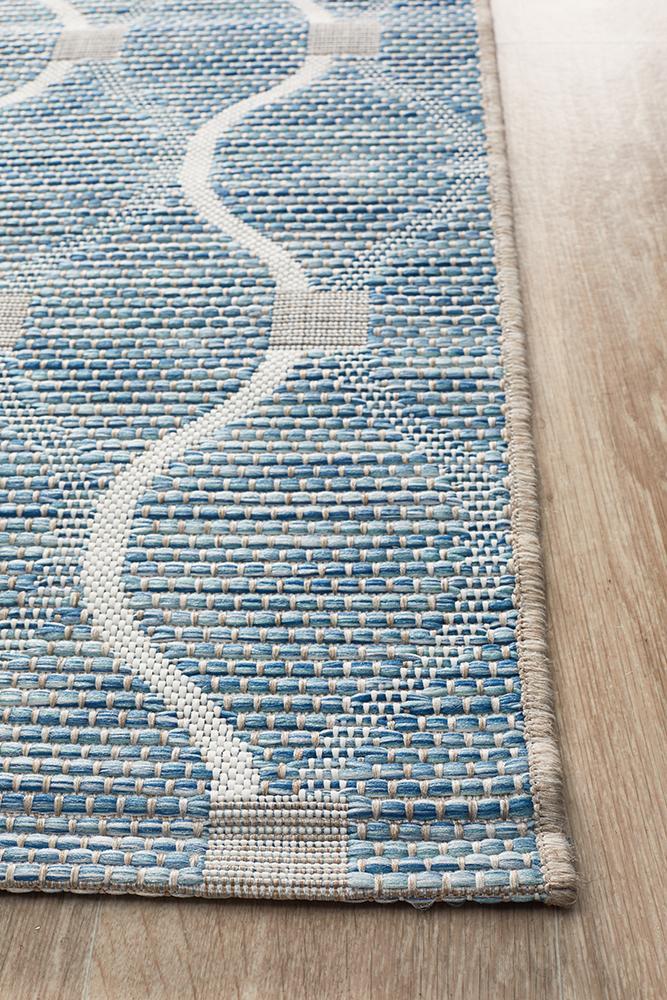 Rug Culture Terrace 5501 Blue Runner Rug Rug Culture