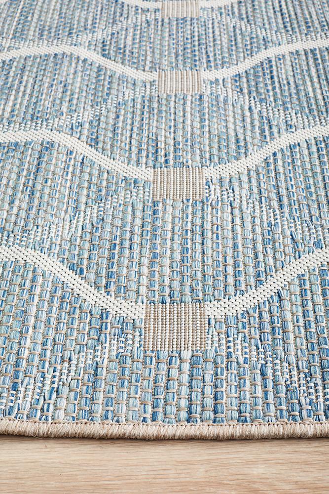 Rug Culture Terrace 5501 Blue Runner Rug Rug Culture