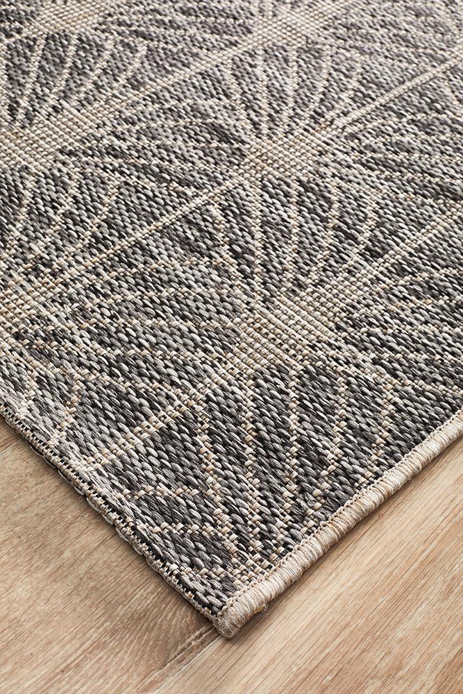 Rug Culture Terrace 5502 Black Runner Rug Rug Culture