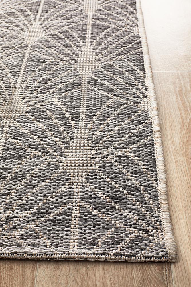 Rug Culture Terrace 5502 Black Runner Rug Rug Culture