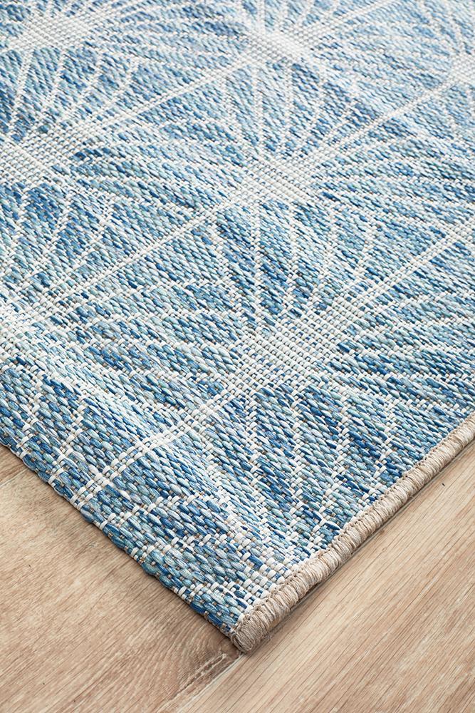 Rug Culture Terrace 5502 Blue Runner Rug Rug Culture