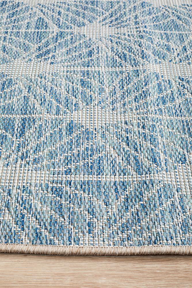 Rug Culture Terrace 5502 Blue Runner Rug Rug Culture