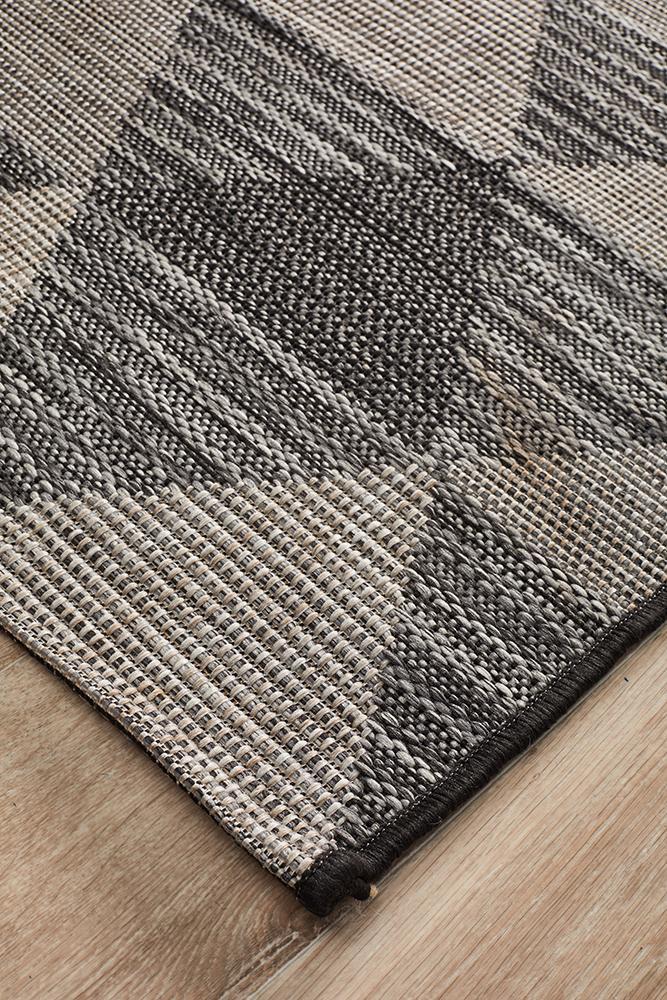 Rug Culture Terrace 5503 Black Runner Rug Rug Culture