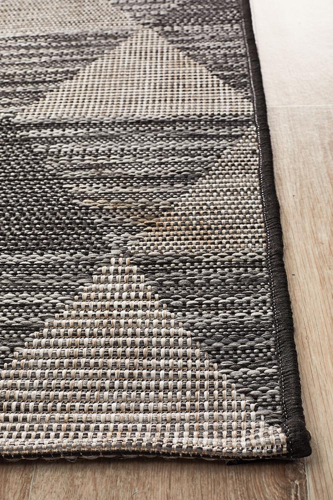 Rug Culture Terrace 5503 Black Runner Rug Rug Culture