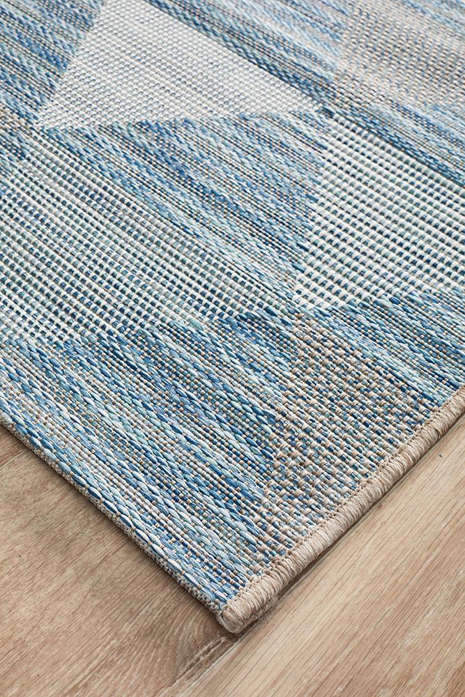 Rug Culture Terrace 5503 Blue Runner Rug Rug Culture
