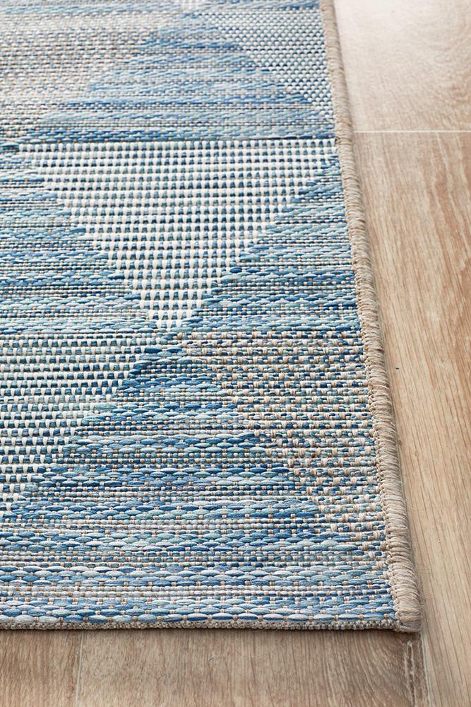 Rug Culture Terrace 5503 Blue Runner Rug Rug Culture