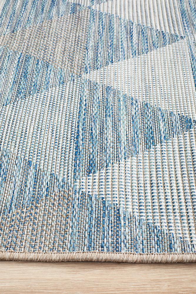Rug Culture Terrace 5503 Blue Runner Rug Rug Culture