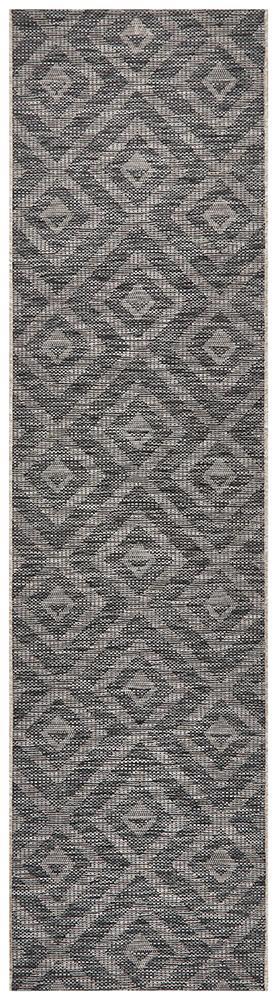 Rug Culture Terrace 5504 Black Runner Rug Rug Culture