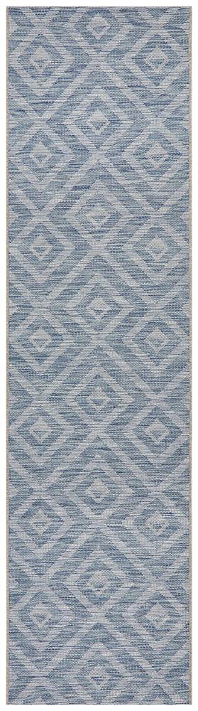 Rug Culture Terrace 5504 Blue Runner Rug Rug Culture