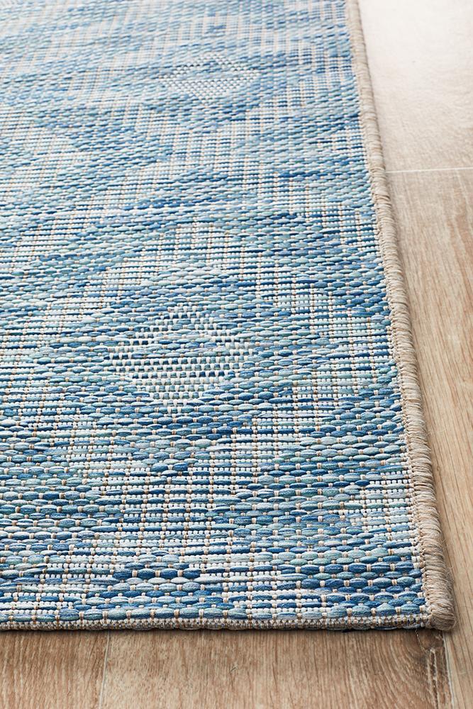 Rug Culture Terrace 5504 Blue Runner Rug Rug Culture