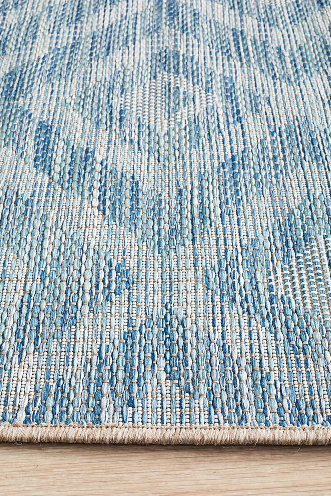 Rug Culture Terrace 5504 Blue Runner Rug Rug Culture