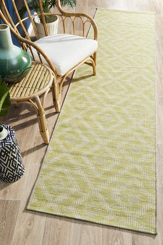 Rug Culture Terrace 5504 Green Runner Rug Rug Culture