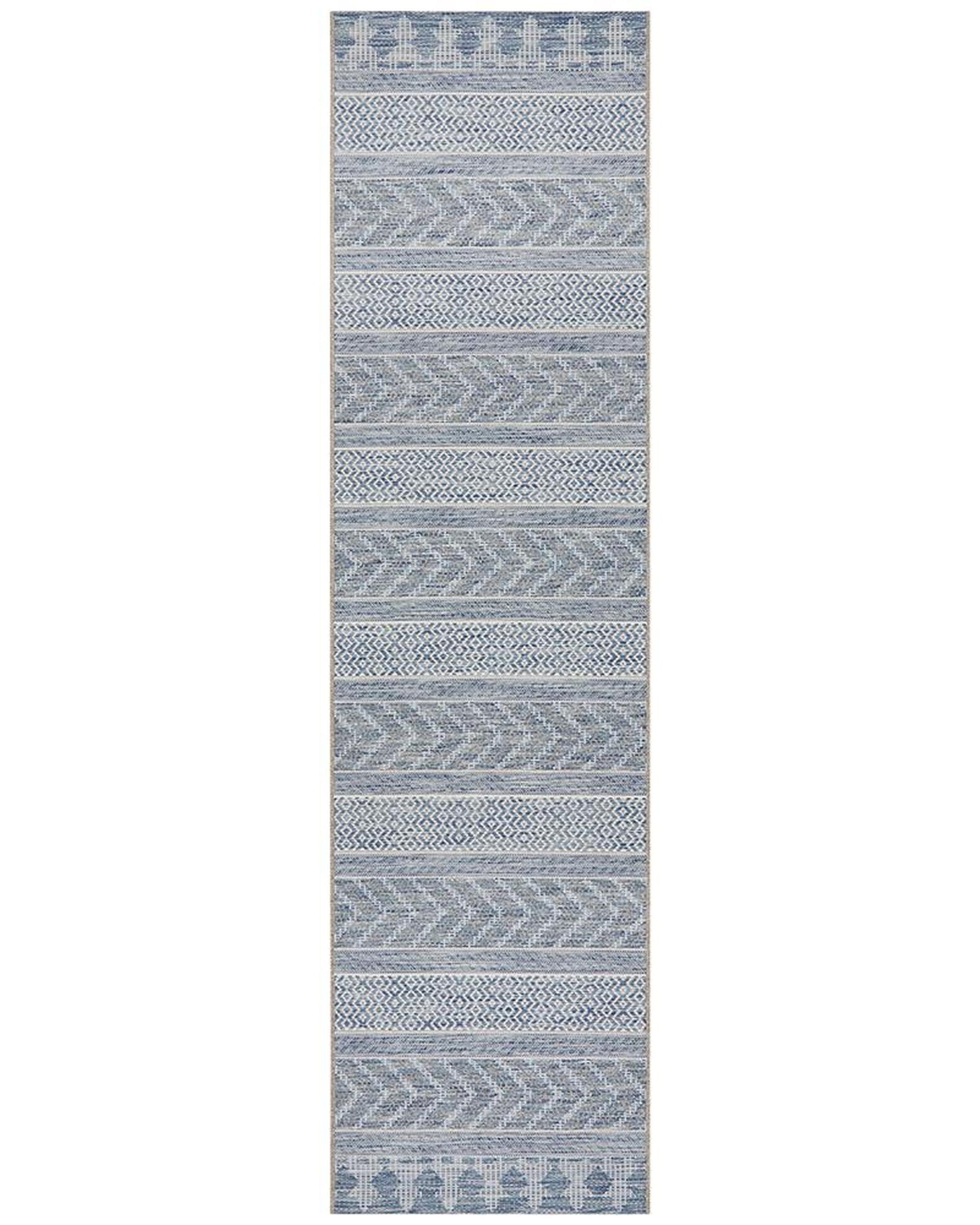 Rug Culture Terrace 5505 Blue Runner Rug Rug Culture
