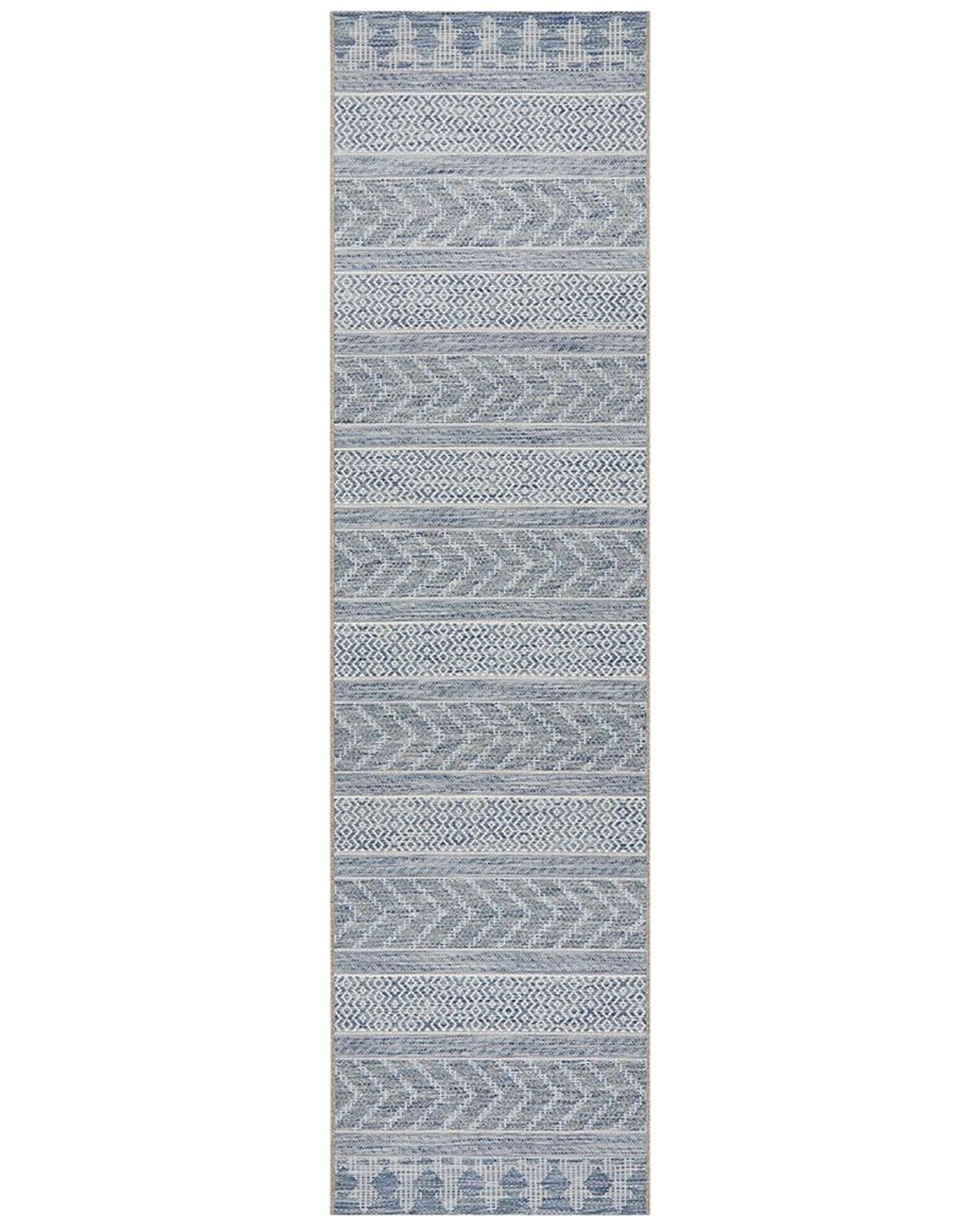 Rug Culture Terrace 5505 Blue Runner Rug Rug Culture