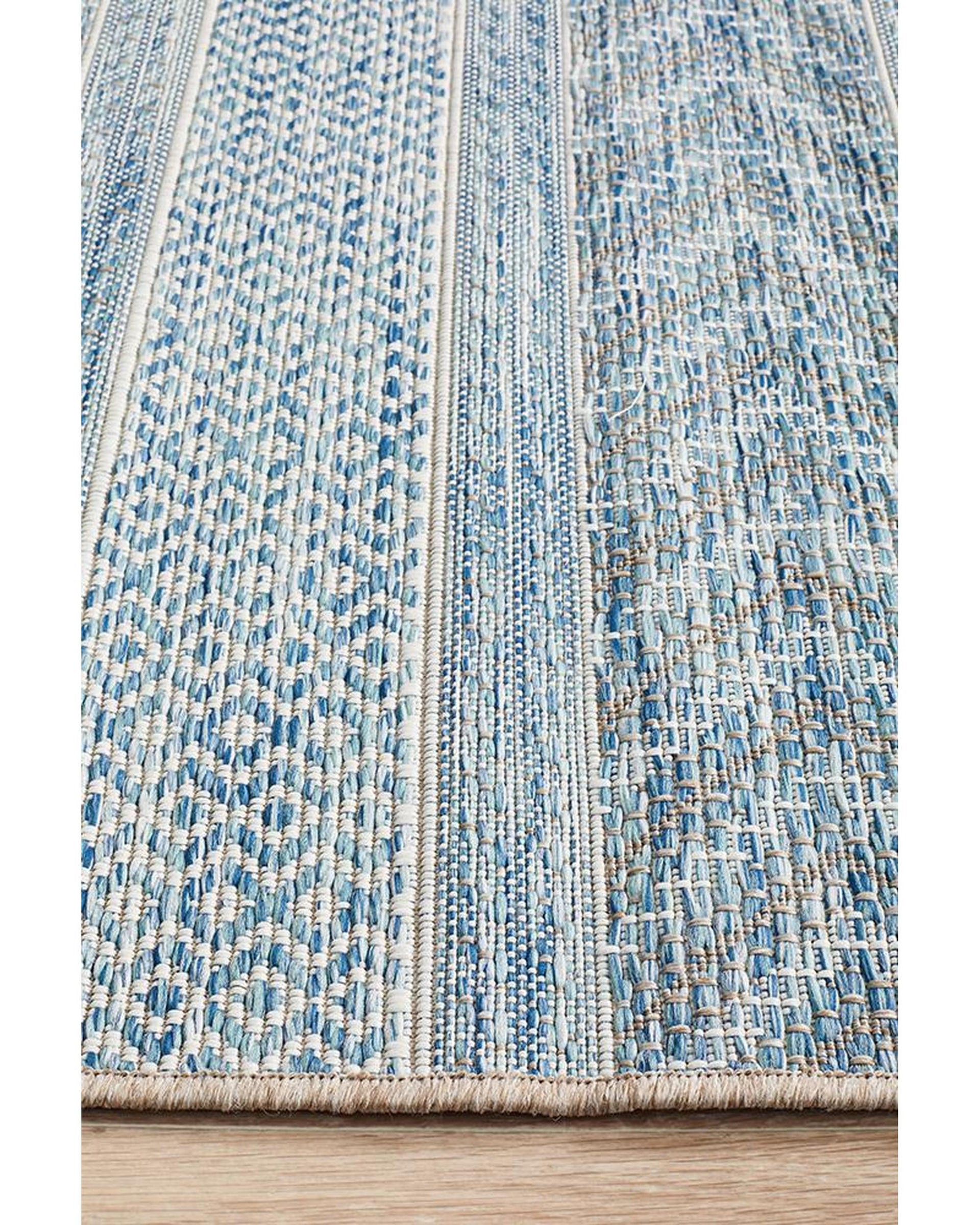 Rug Culture Terrace 5505 Blue Runner Rug Rug Culture