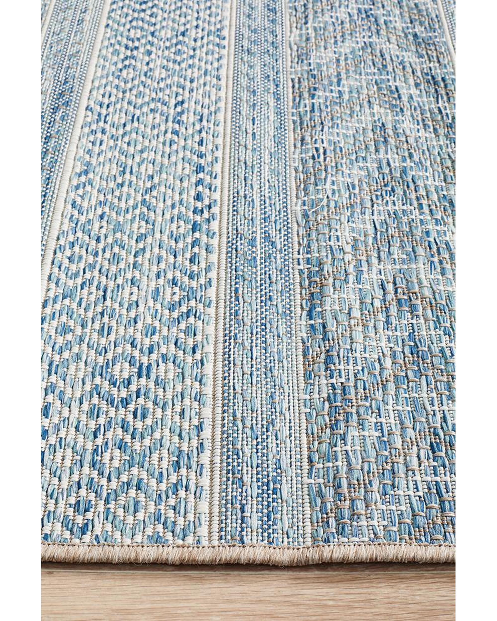 Rug Culture Terrace 5505 Blue Runner Rug Rug Culture