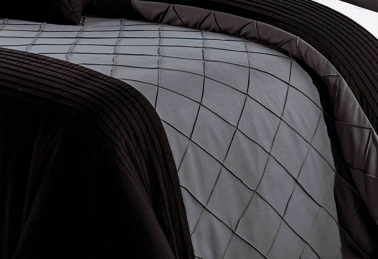 Luxton Arista Black Quilt Cover Set Luxton