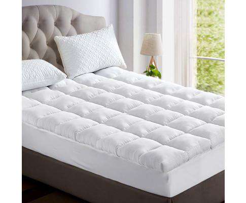 Mattress Topper Bamboo Fibre Pillowtop Protector Giselle