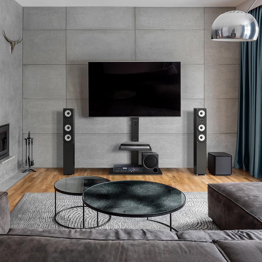 Floor TV Stand with Bracket Shelf Mount Artiss