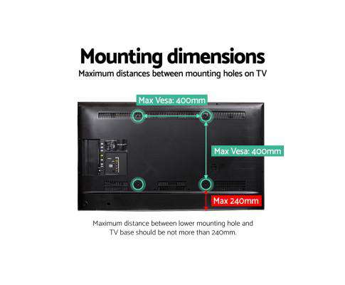 Table Top TV Swivel Mounted Stand Artiss