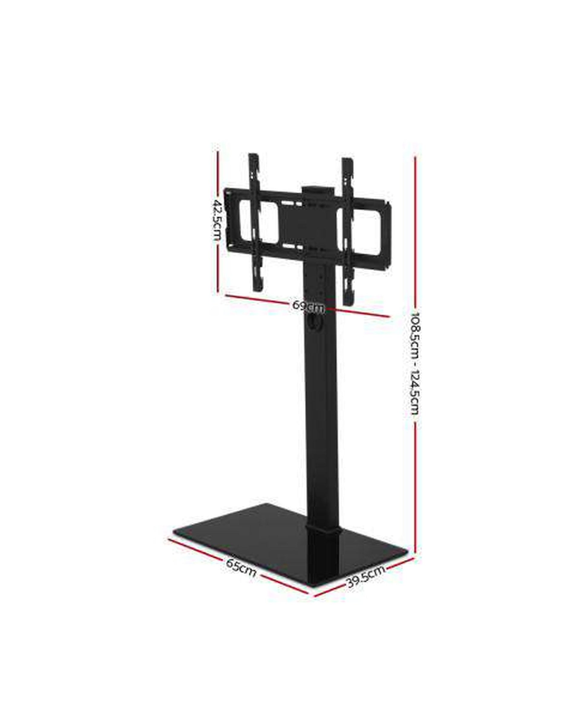 Floor TV Stand Brakcket Mount Swivel Height Adjustable 32 to 70 Inch Black Artiss