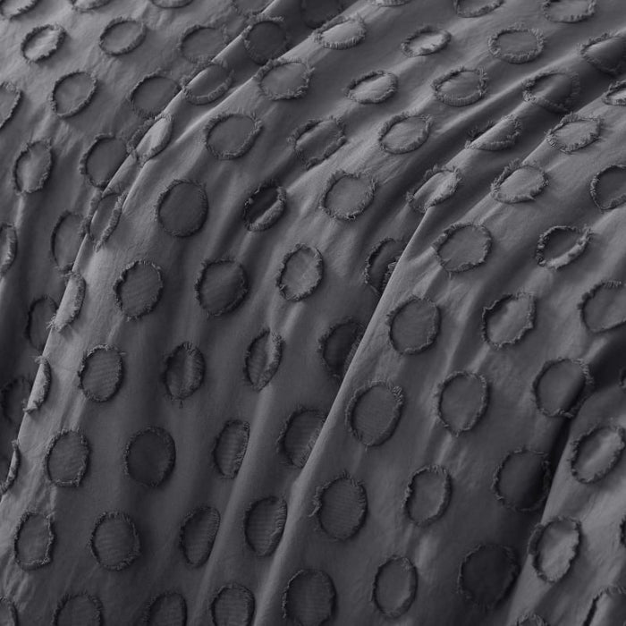 The Big Sleep Charcoal Circles Soft Touch Tufted Quilt Cover Sets The Big Sleep