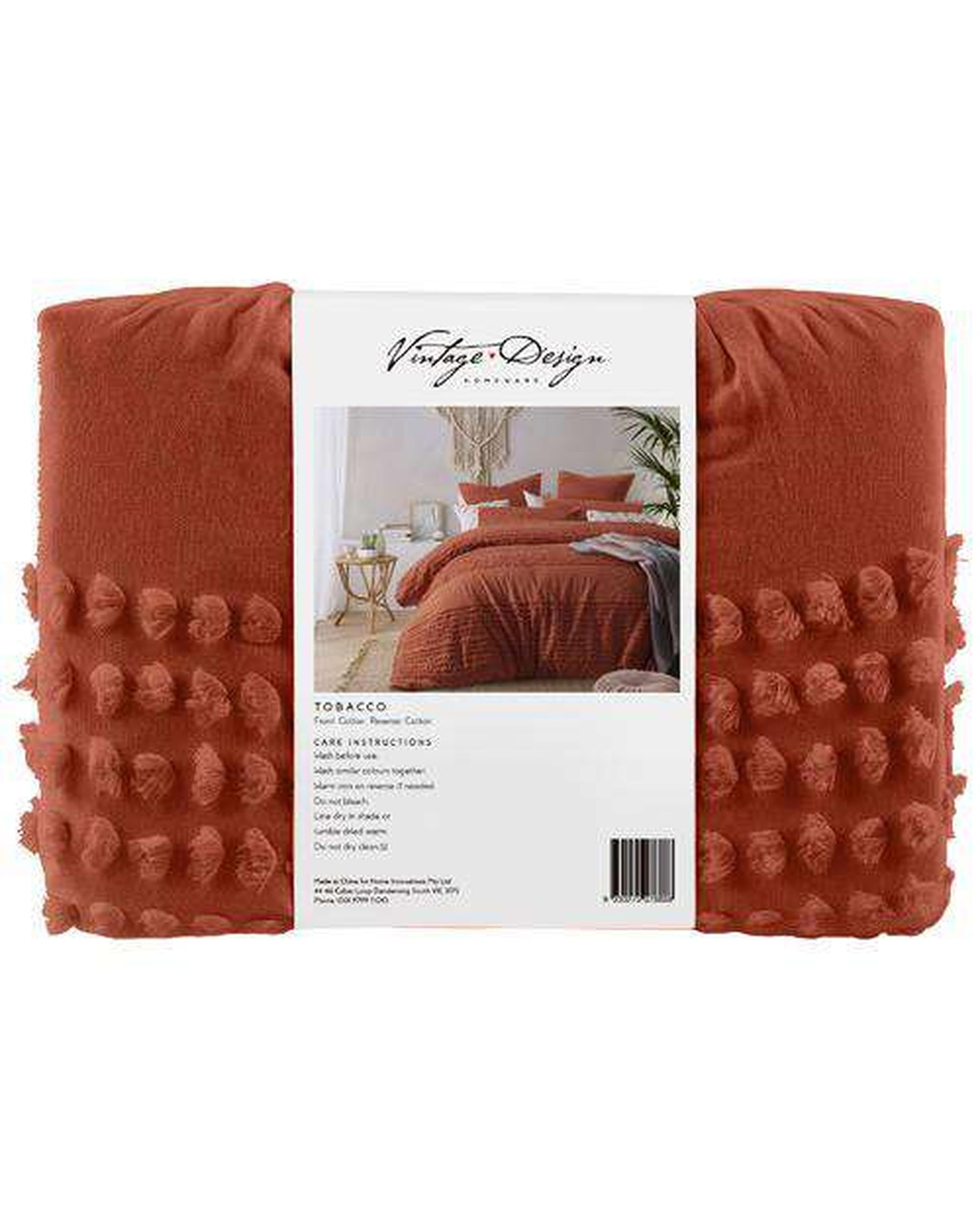 Vintage Design Tobacco Betty Cotton Quilt Cover Set Vintage Design