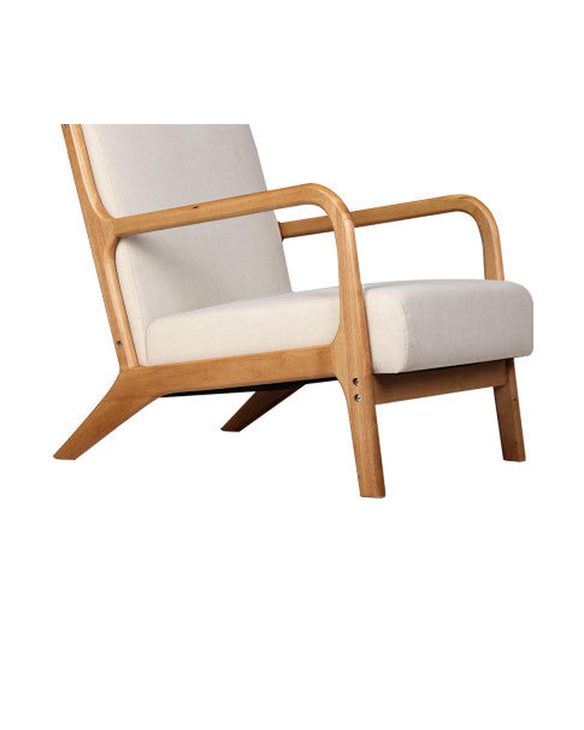 Armchair Lounge Chair Accent Armchairs Couch Sofa Bedroom Beige Wood Artiss